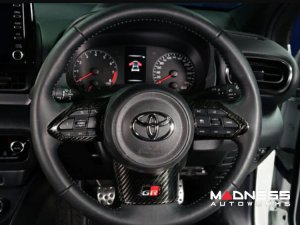 Toyota GR Yaris Steering Wheel Trim - Carbon Fiber - Lower Trim Toyota GR Yaris Steering Wheel Trim - Carbon Fiber - Lower Trim